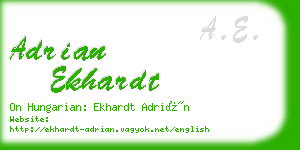 adrian ekhardt business card